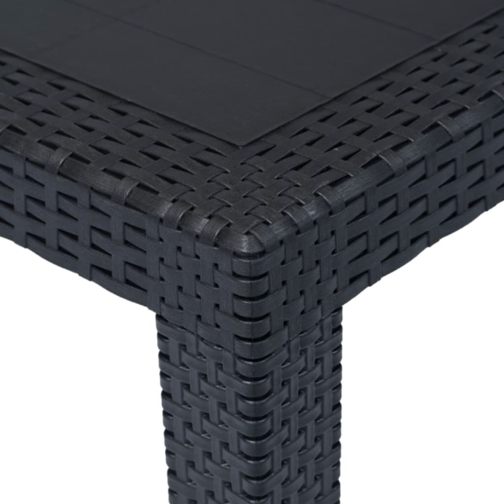 Masa de Gradina Aspect Ratan Sintetic Gri – 90x90 cm