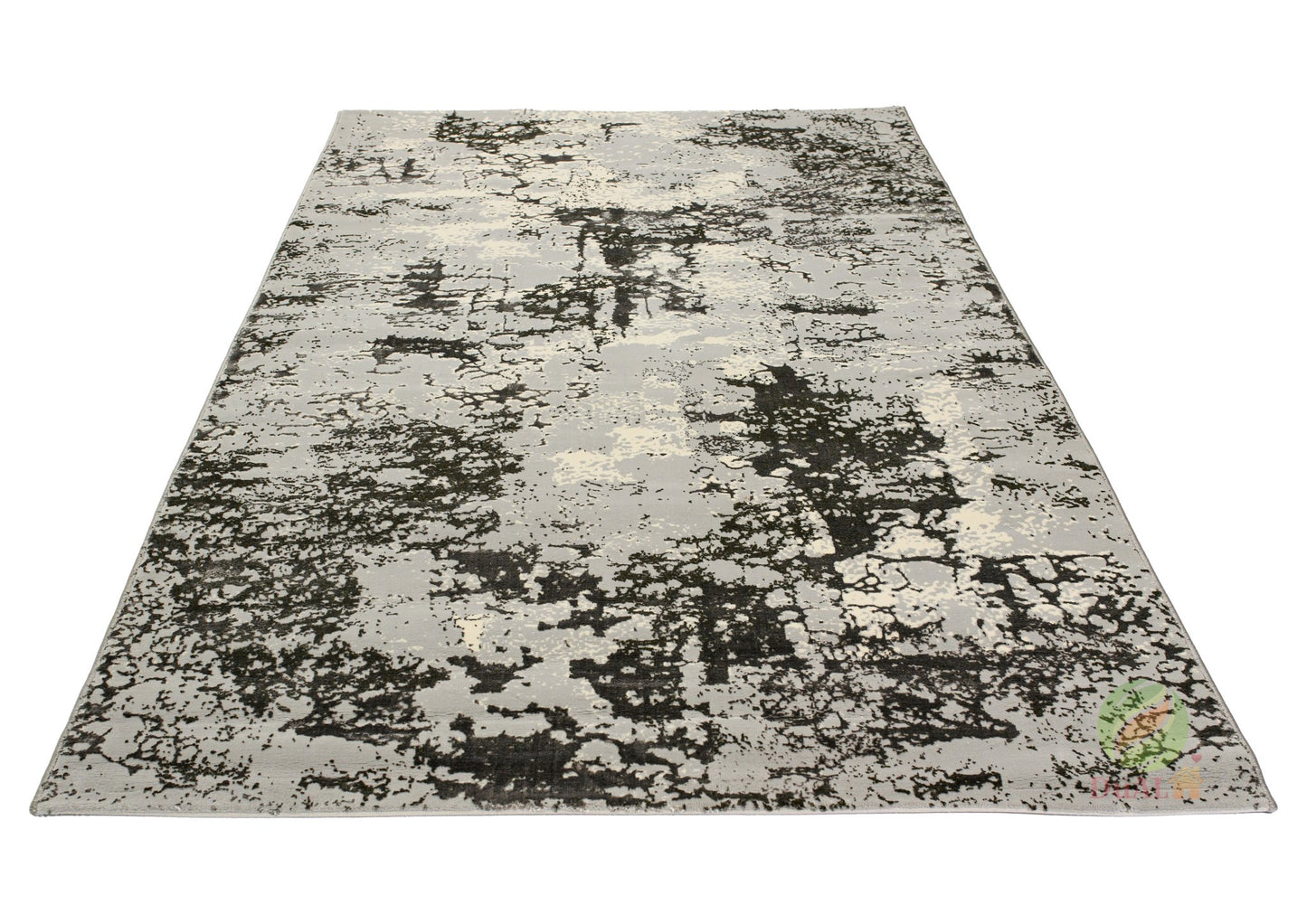 Covor Atlas Babu Gri - Negru, 80x300 cm, Modern