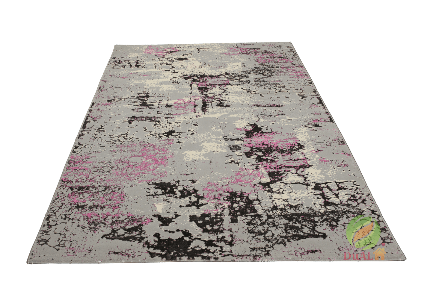 Covor Atlas Babu Gri - Roz, 150x233 cm, Modern
