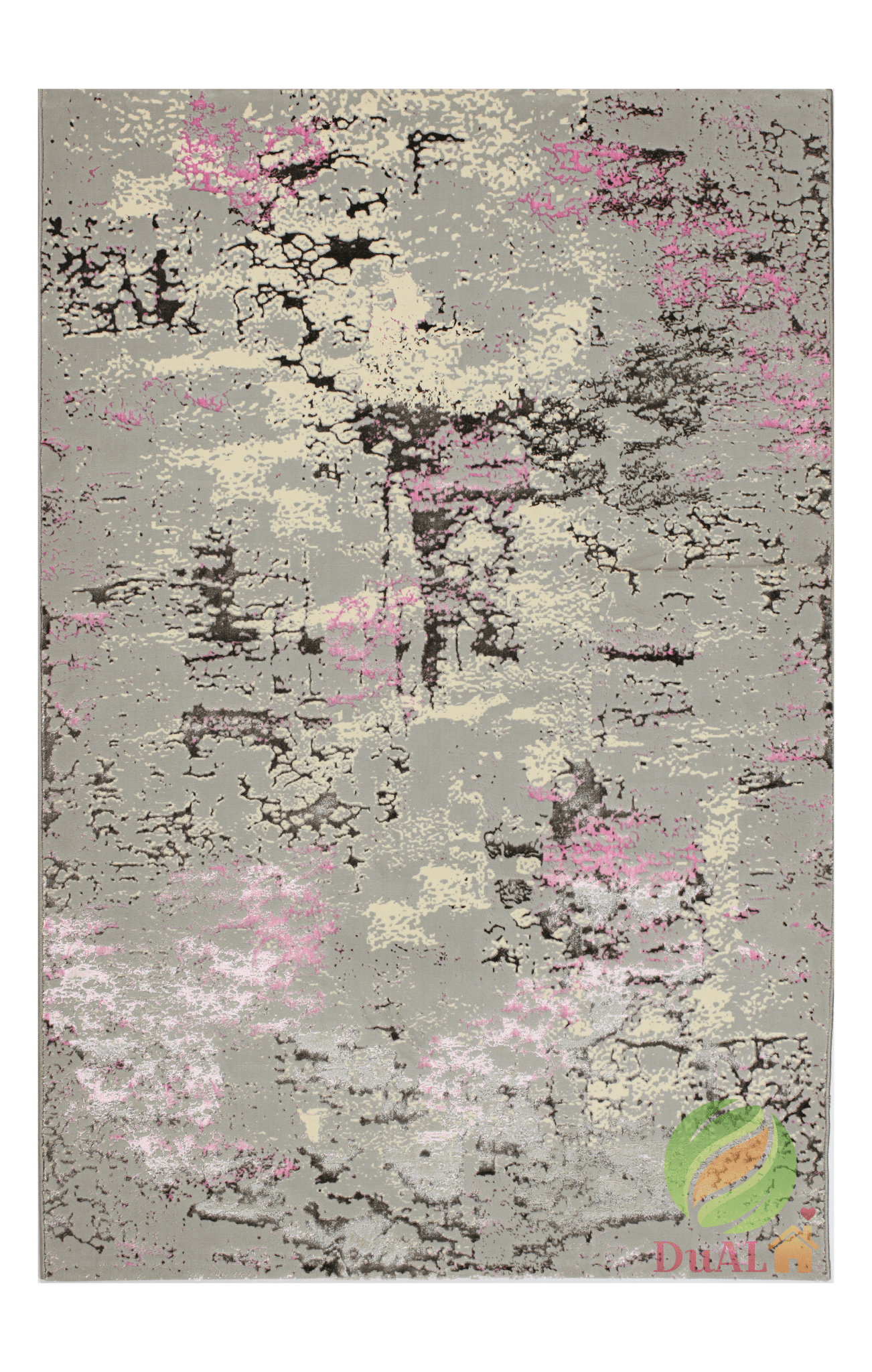 Covor Atlas Babu Gri - Roz, 150x233 cm, Modern