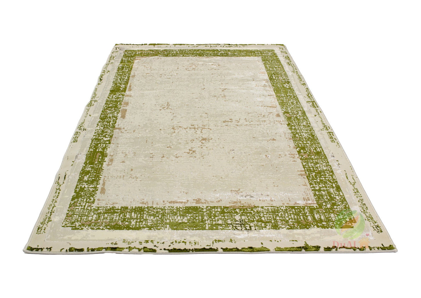 Covor Atlas Chena Bej-Verde, 125x200 cm, Modern