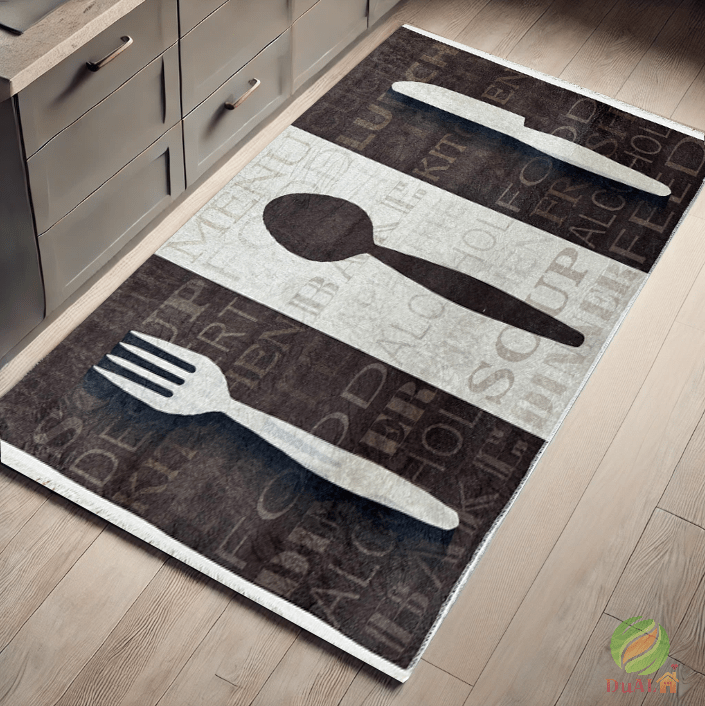 Covor Bucatarie Pasion Maro, 80x150 cm, Modern