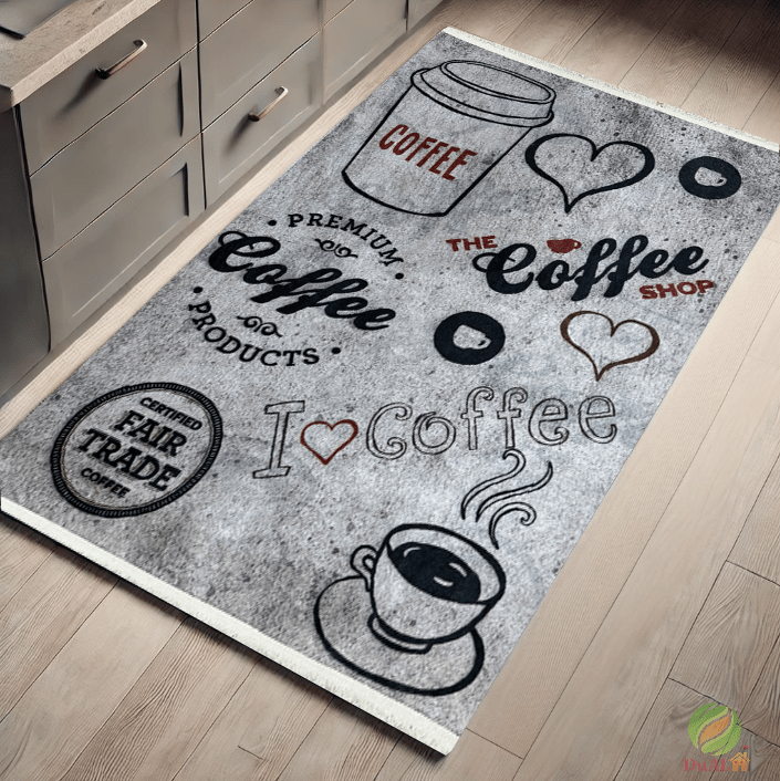 Covor Bucatarie Ritmo Gri, 120x180 cm, Modern