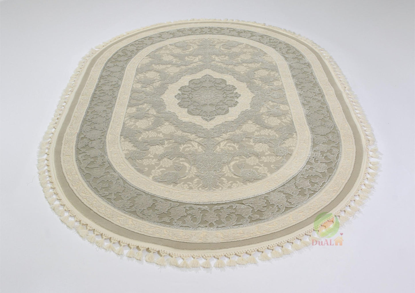Covor Deluxe Ceta Gri, 200x290 cm, Clasic