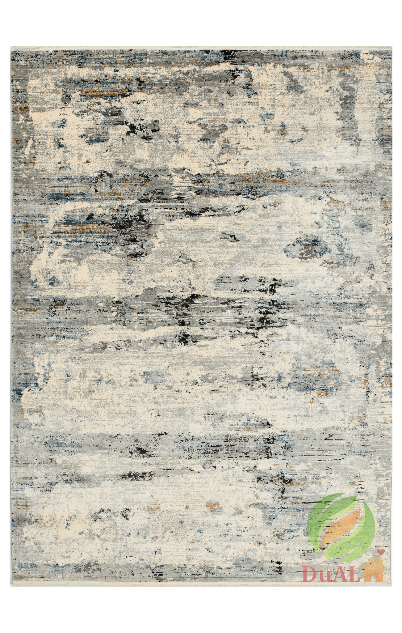 Covor Ultra Lux Igmir Gri, 97x200 cm, Modern
