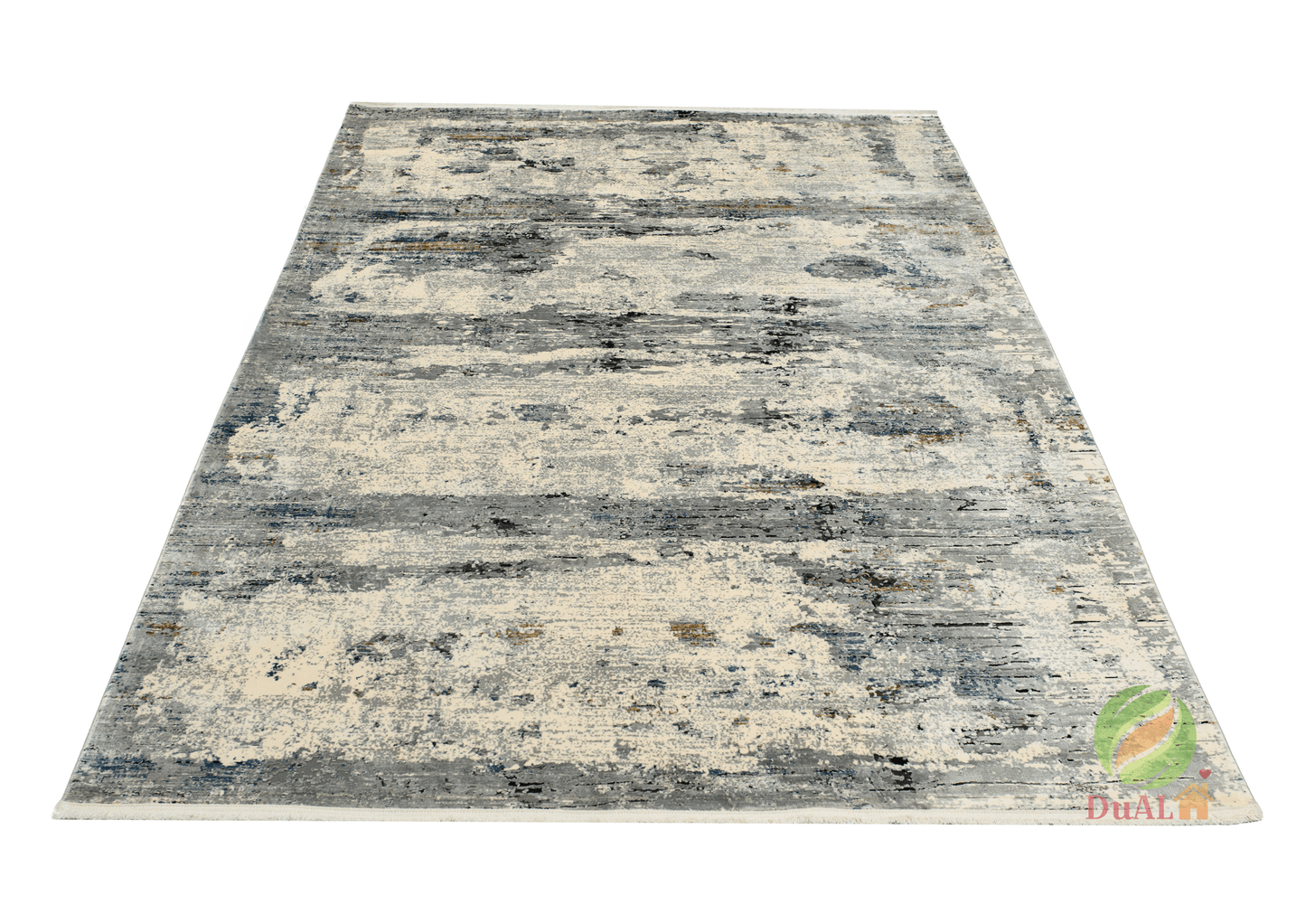 Covor Ultra Lux Igmir Gri, 97x200 cm, Modern