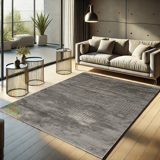 Covor Eylul Goru Gri, 80x300 cm, Abstract