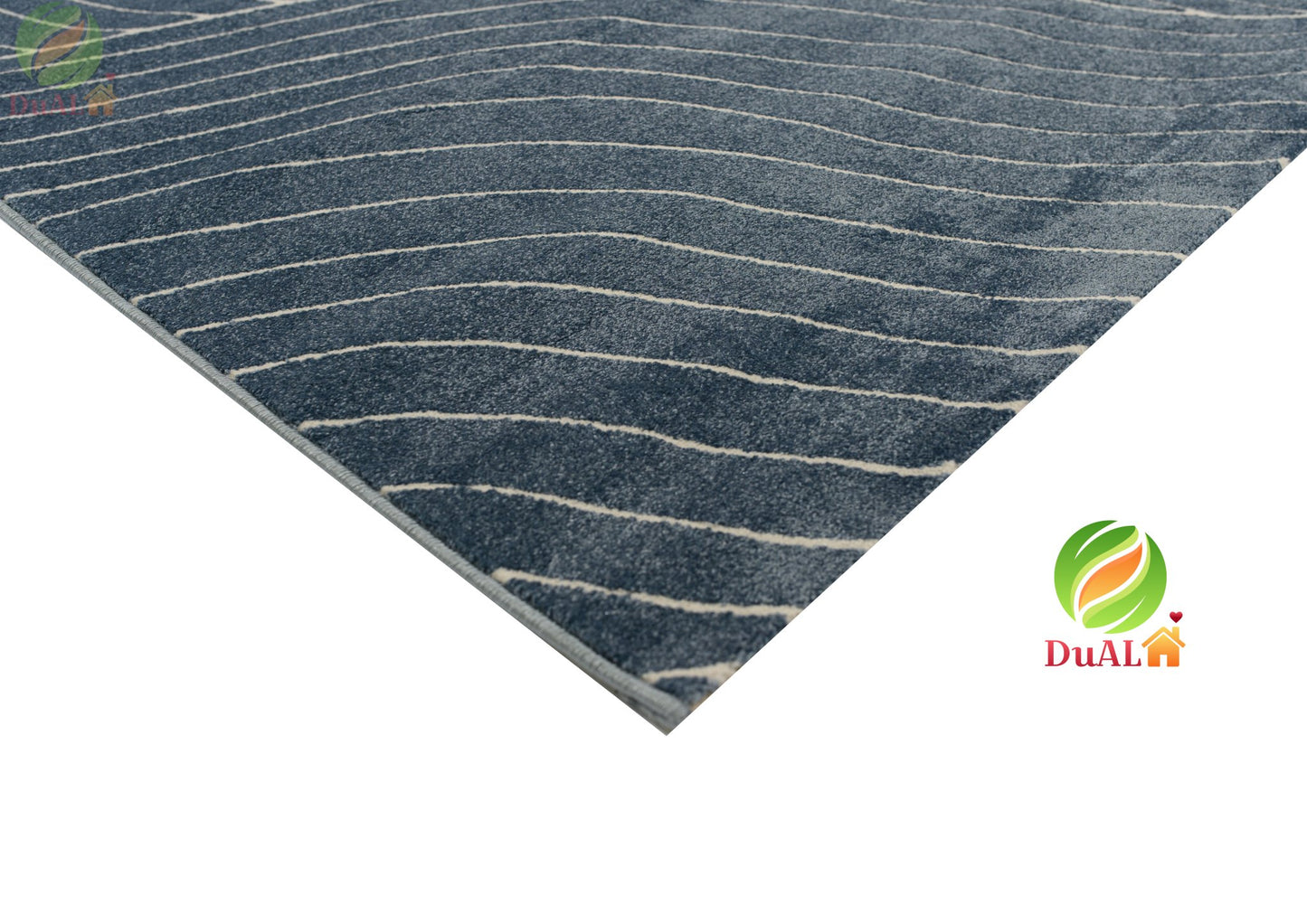 Covor Eylul Valdi Albastru, 200x300 cm, Abstract