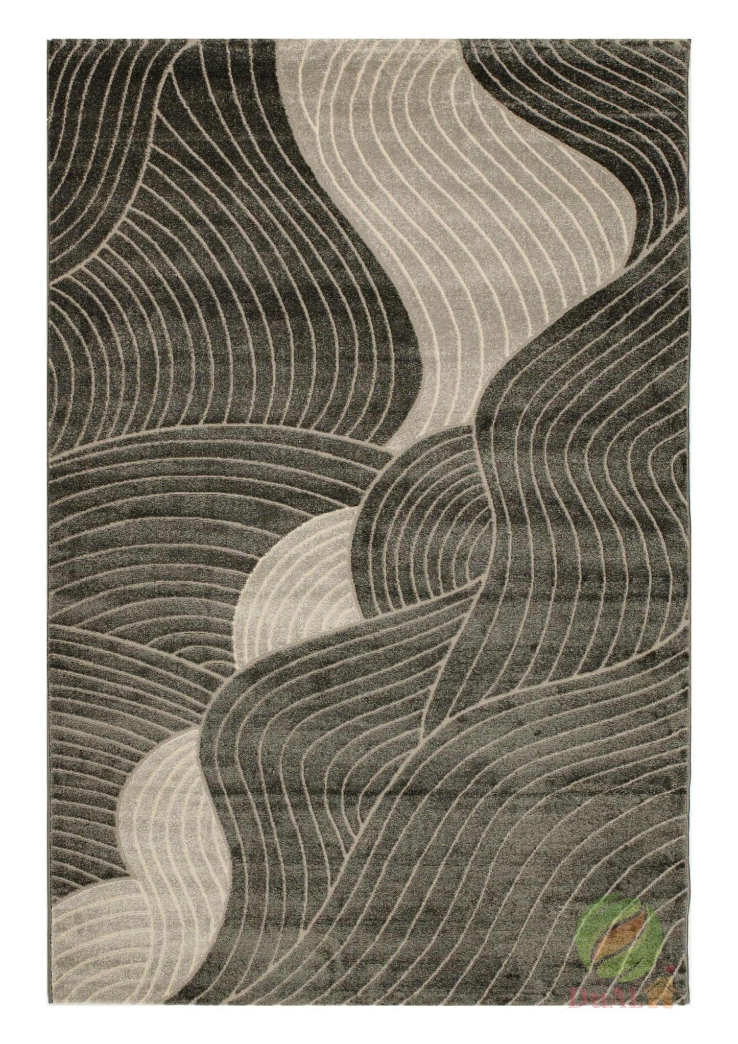 Covor Eylul Valdi Gri, 60x200 cm, Abstract