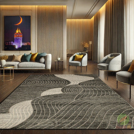 Covor Eylul Valdi Gri, 60x200 cm, Abstract