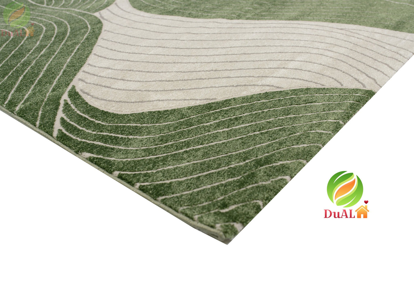 Covor Eylul Valdi Verde, 125x200 cm, Abstract