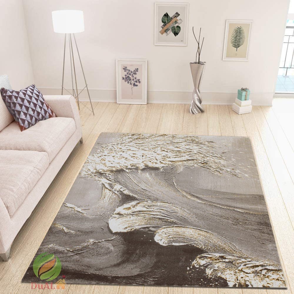 Covor Galeria Fala Galben, 170x250 cm, Modern