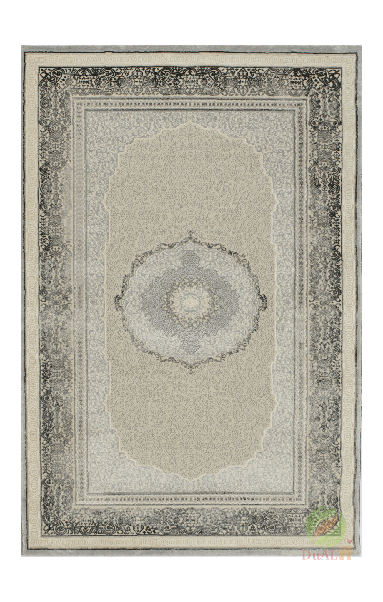 Covor Galeria Mito Bej - Gri, 170x250 cm, Clasic