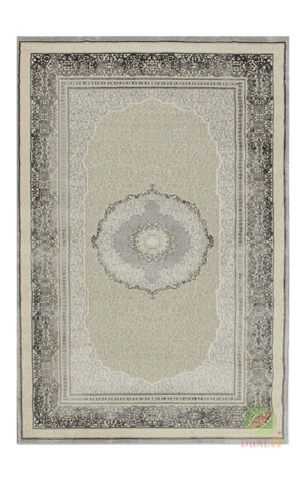 Covor Galeria Mito Bej - Gri, 80x300 cm, Clasic
