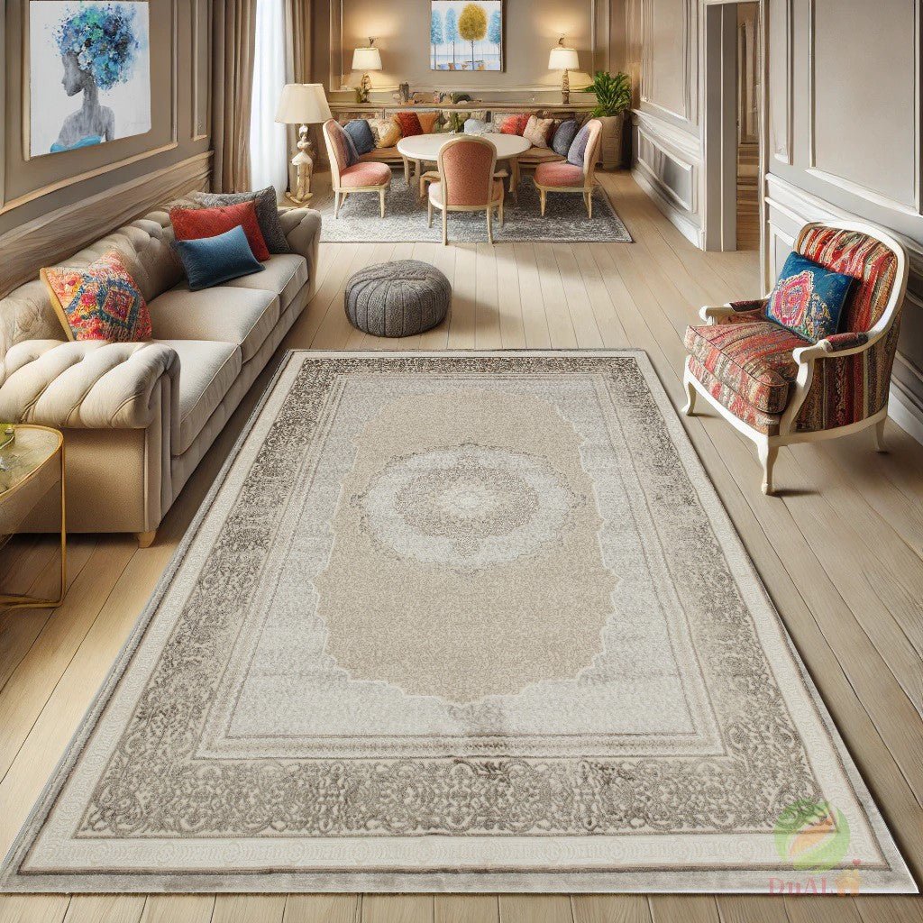 Covor Galeria Mito Bej - Maro, 100x200 cm, Clasic