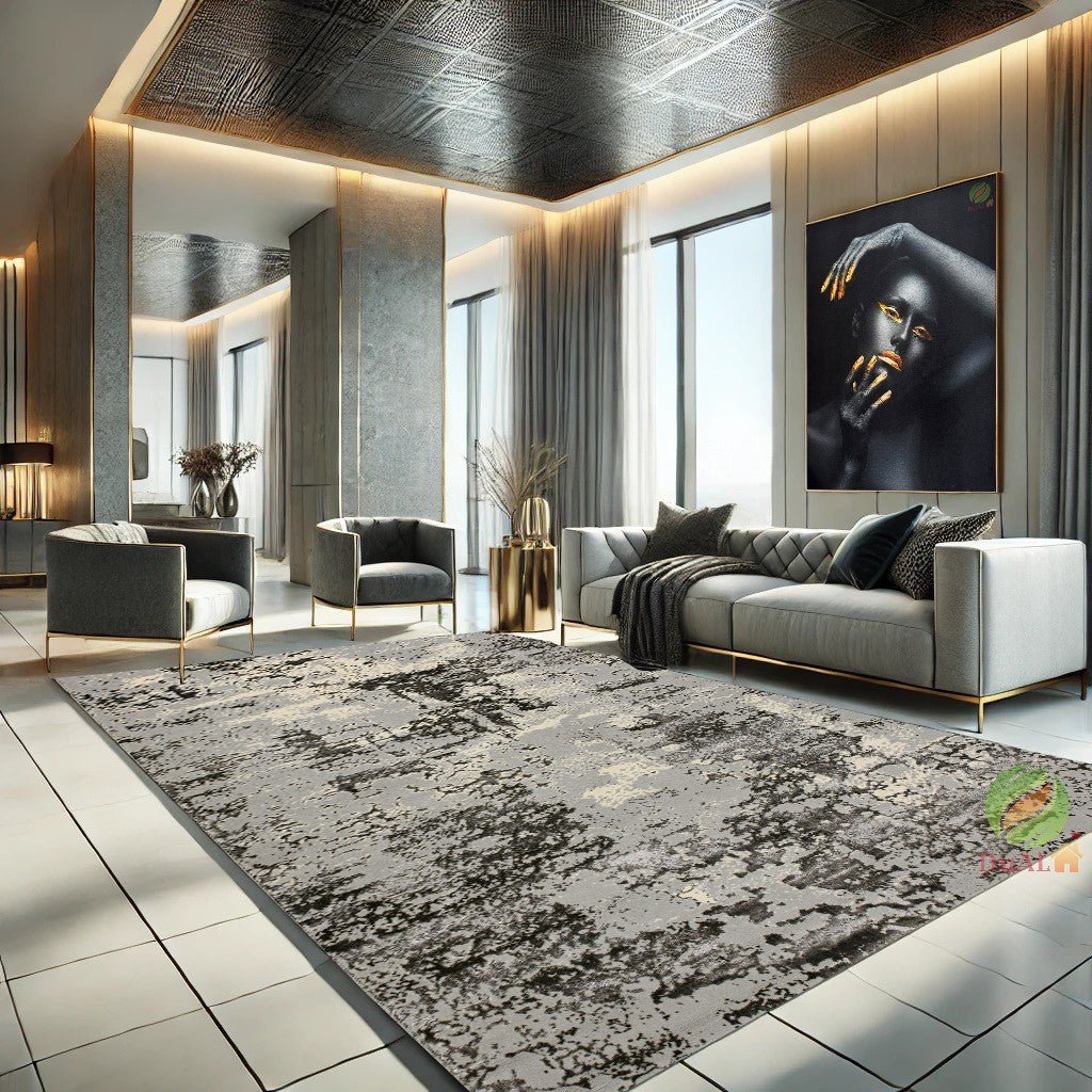 Covor Marc O'Polo Todo Gri- Negru, 100x200 cm, Modern