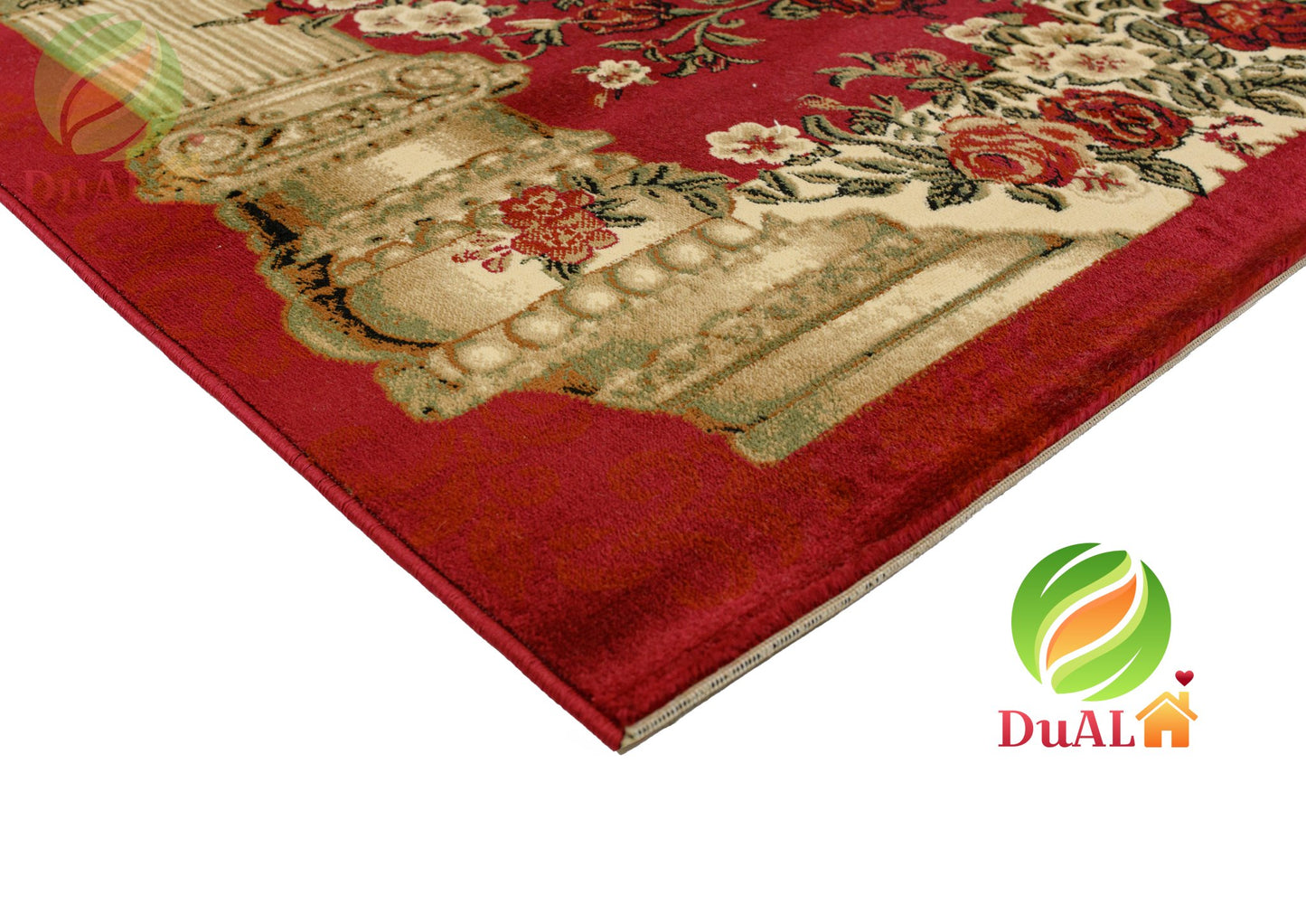 Covor Pilot Rosa Visiniu, 125x200 cm, Clasic