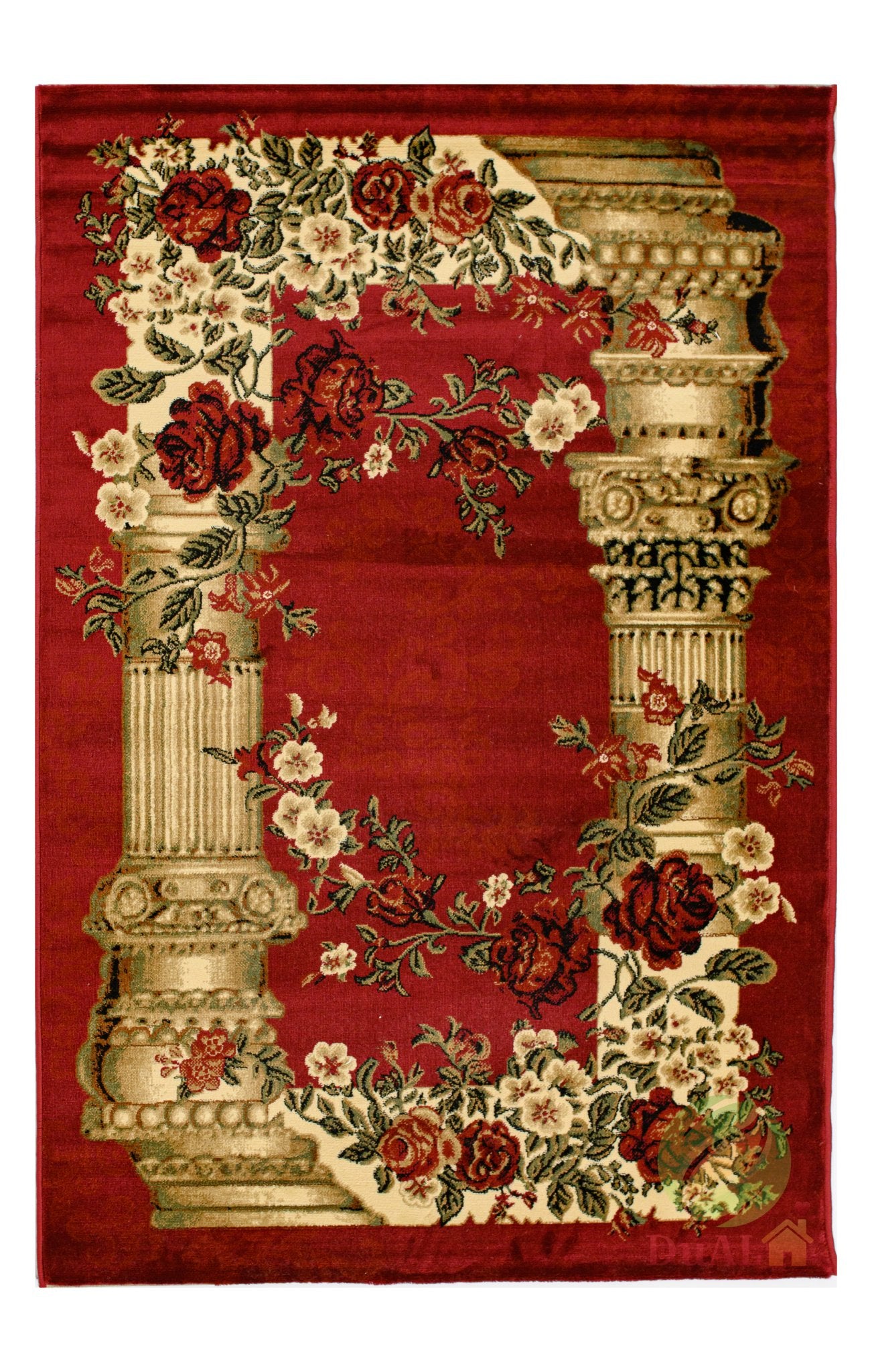 Covor Pilot Rosa Visiniu, 80x150 cm, Clasic