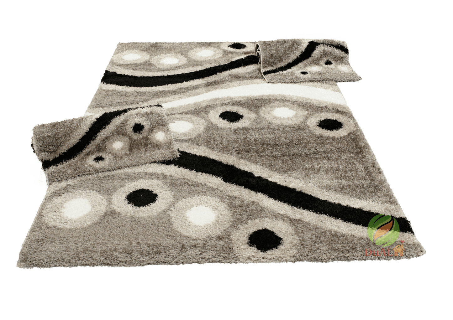 Set Covor Renk Play Gri, 3 covoare, 60x200 cm - 1 bucata, 60x140 cm - 2 bucati