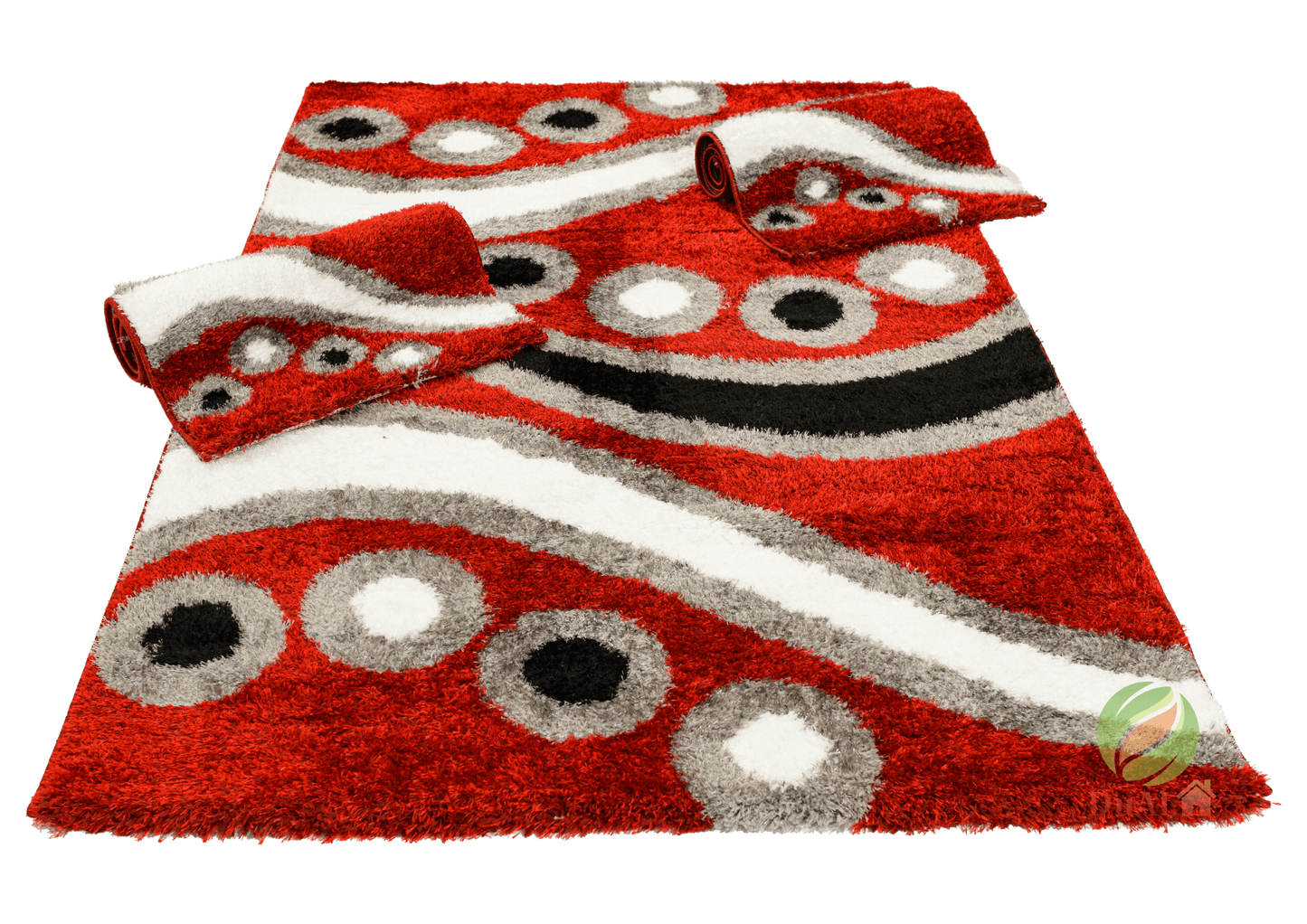 Set Covor Renk Play Rosu, 60x200 cm - 1 bucata, 60x140 cm - 2 bucati