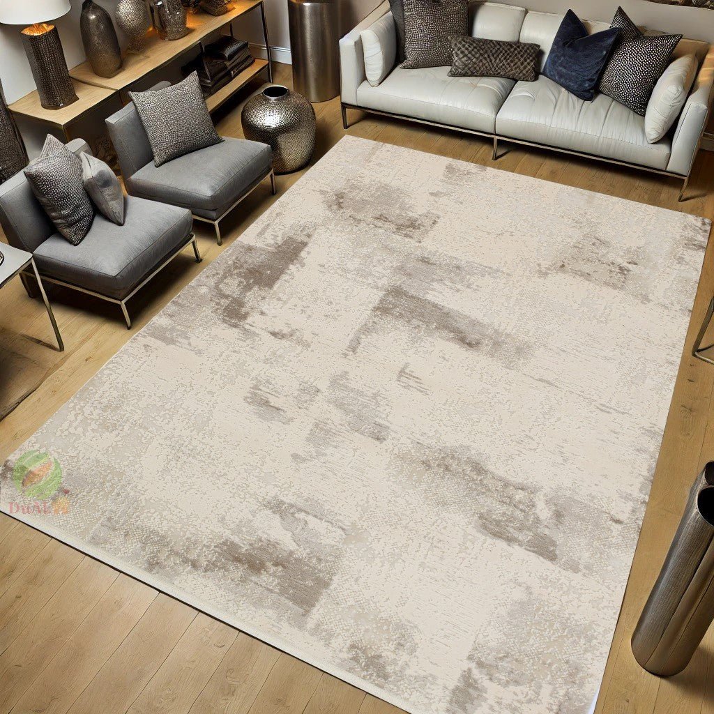Covor Truva Amaya Bej – Maro, 195x290 cm, Modern