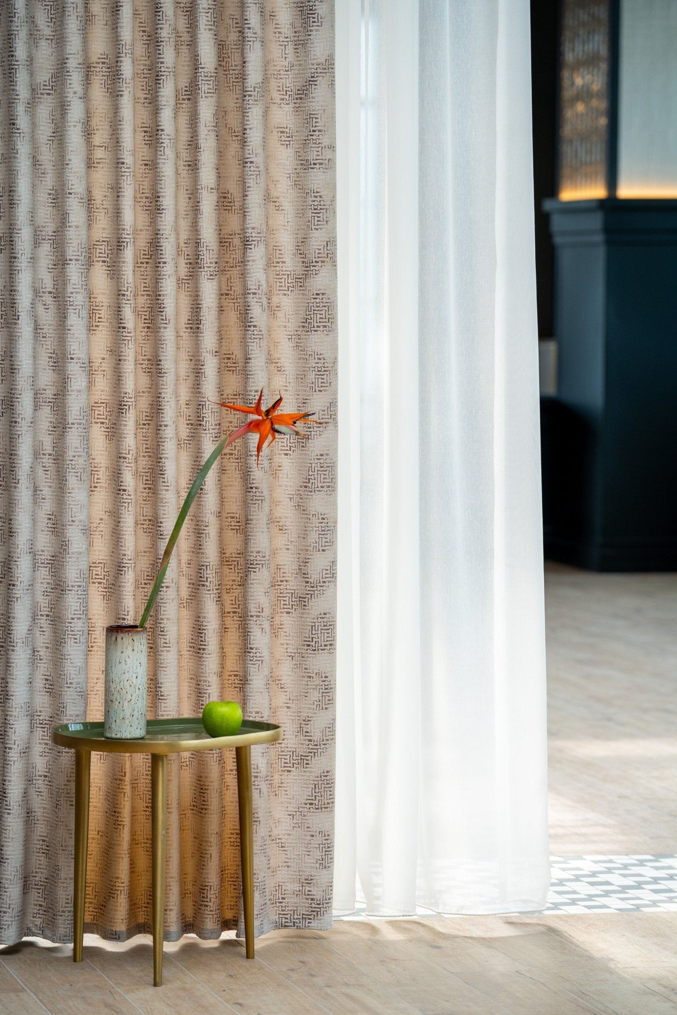 Draperie Panier Bej, Metraj