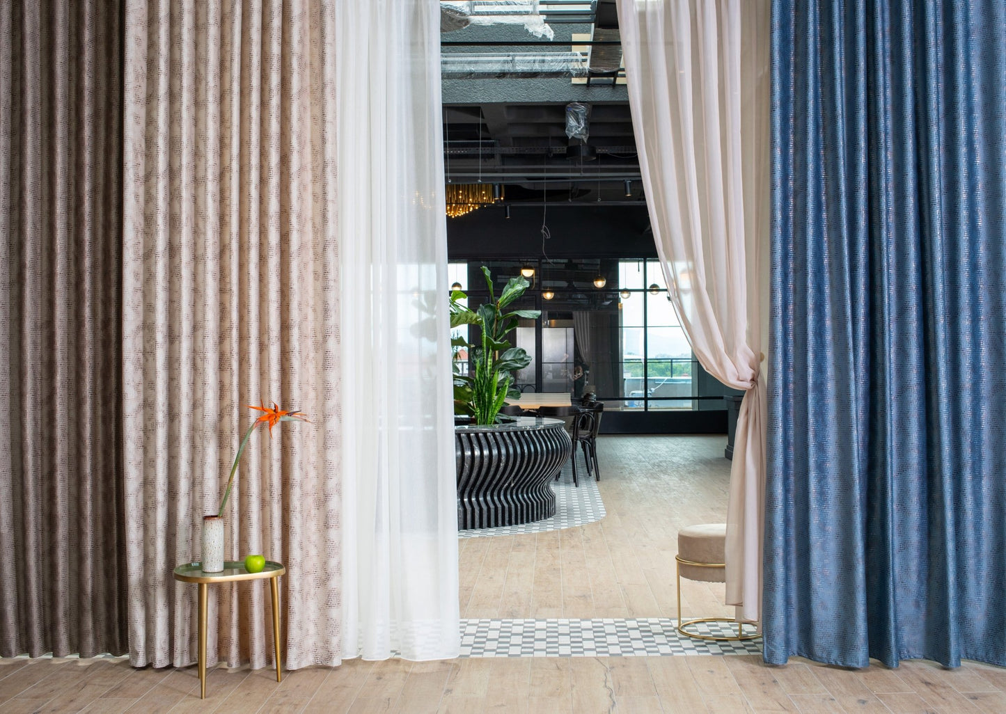 Draperie Panier Bej, Metraj