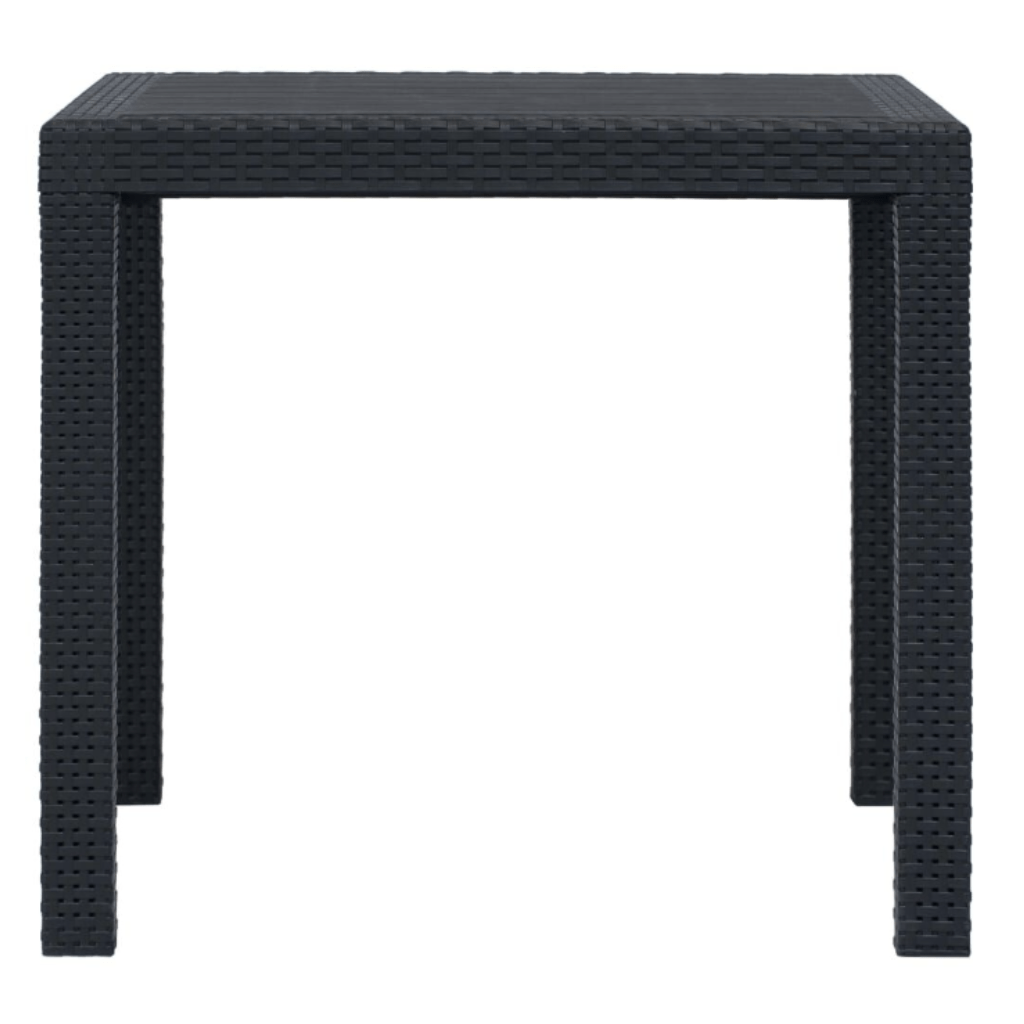Masa de Gradina Aspect Ratan Sintetic Gri – 90x90 cm