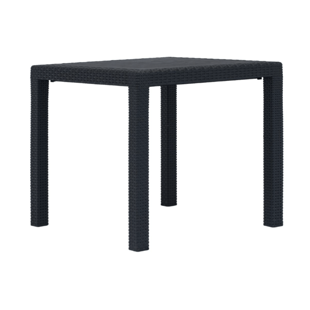 Masa de Gradina Aspect Ratan Sintetic Gri – 90x90 cm