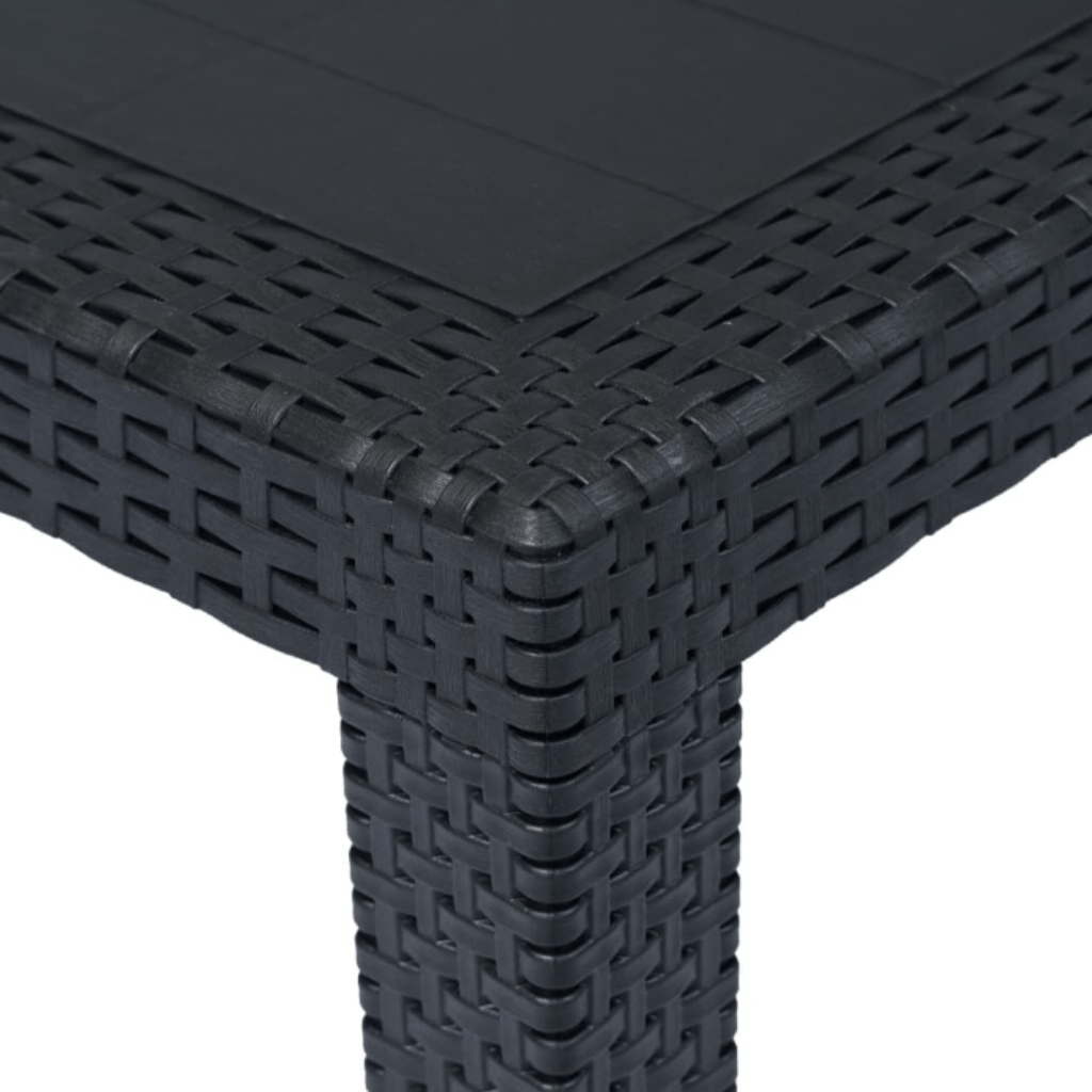 Masa de Gradina Aspect Ratan Sintetic Gri – 150x90 cm