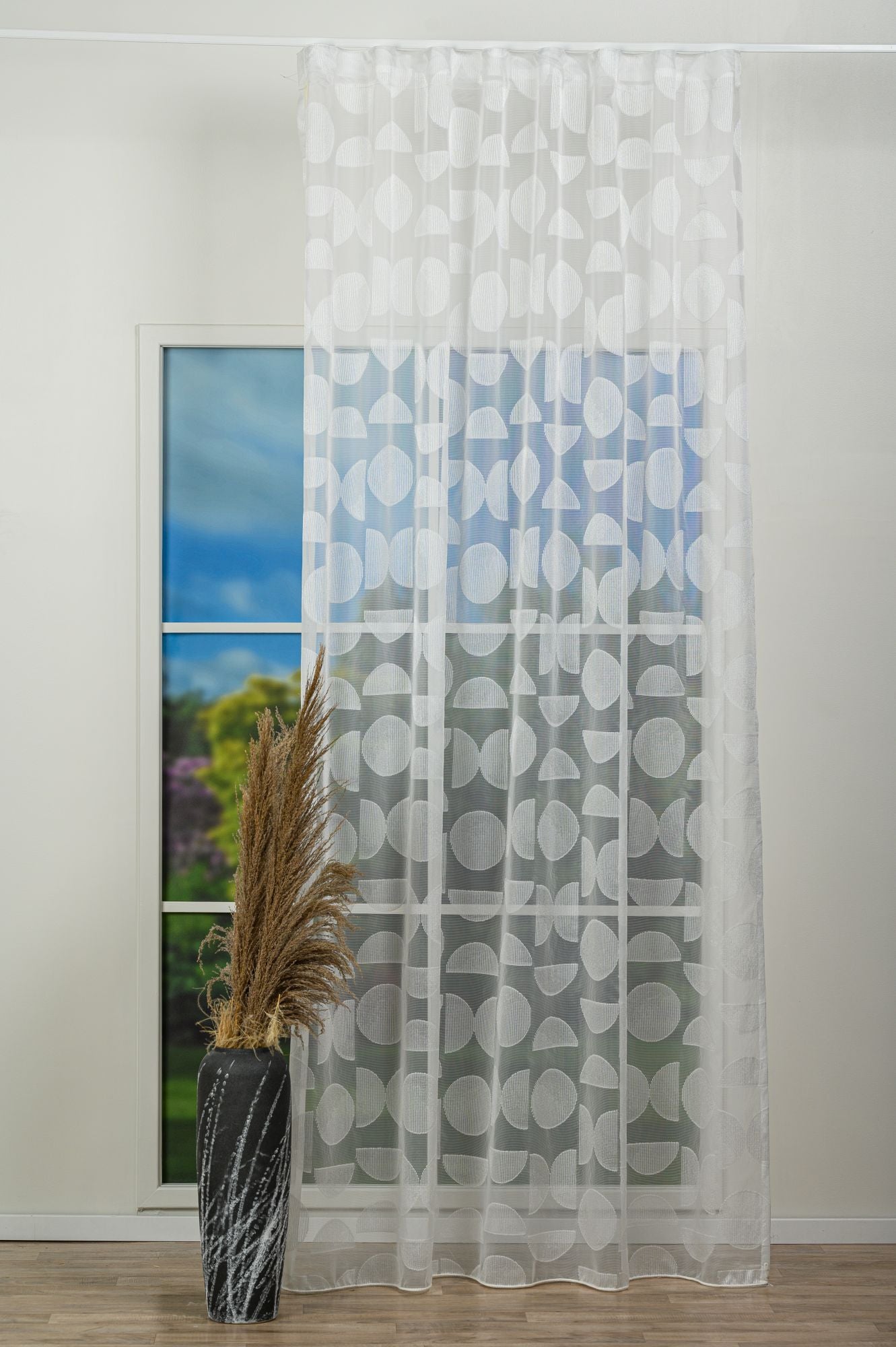 Perdea Halysia, Alb, Metraj