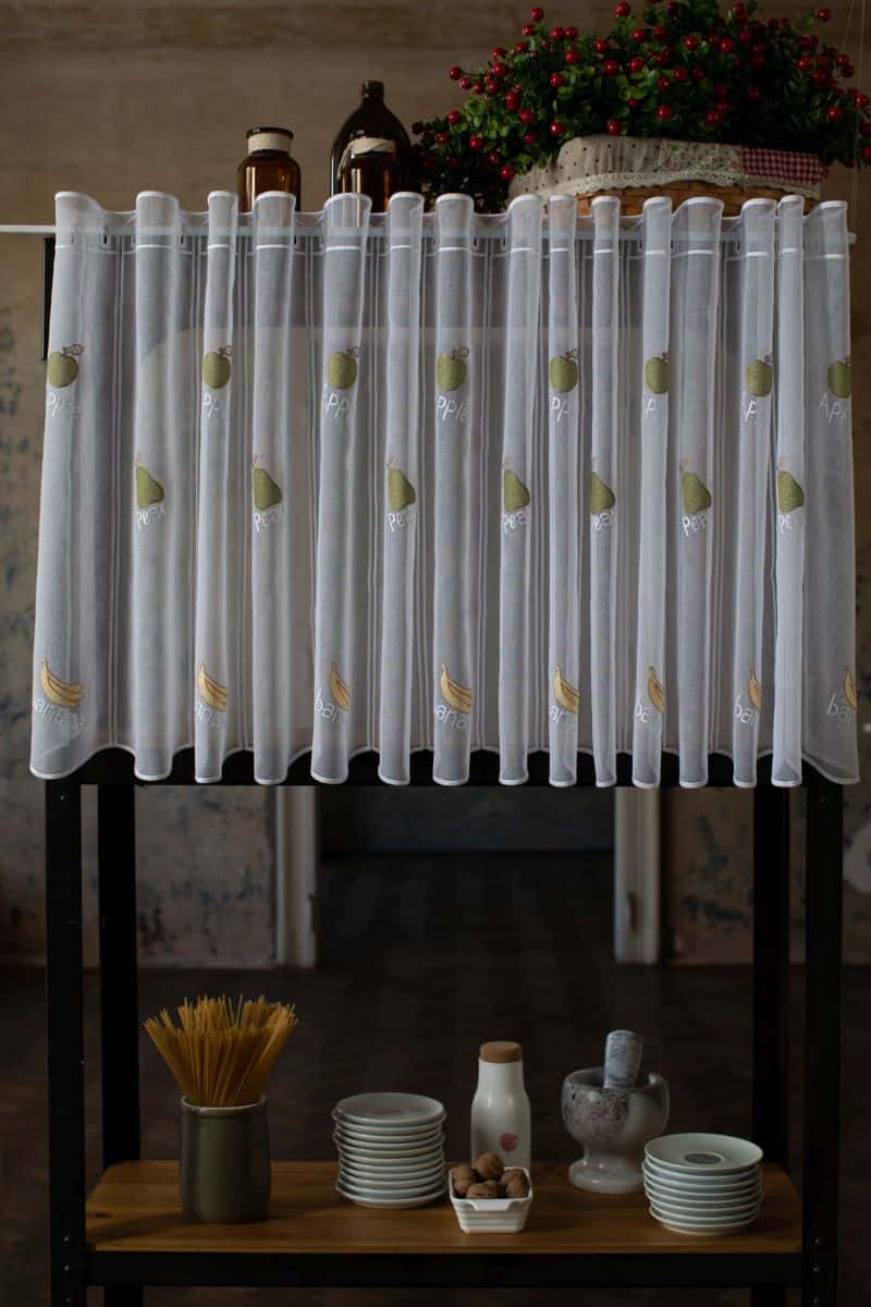 Perdea metraj, Candy Verde-Galben, latime 60 cm