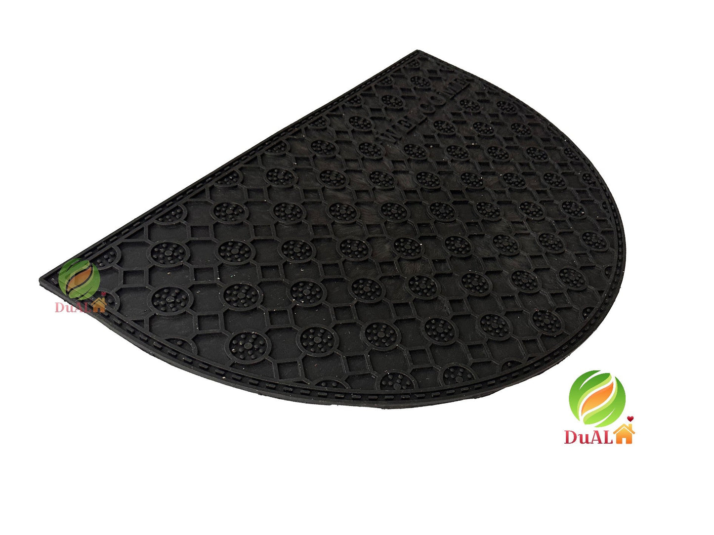 Pres De Intrare Negru, 45x70 cm, Semioval