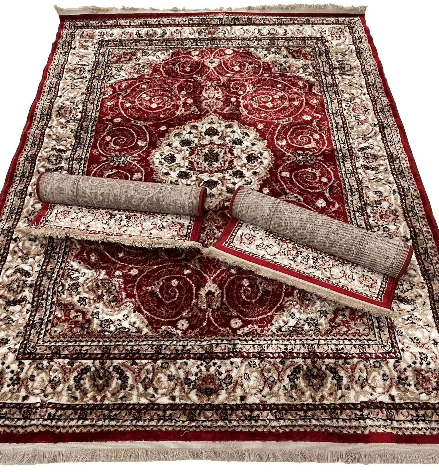 Set Covor Antic Visiniu 3 bucati, 160x220 cm 1 bucata, 60x120 cm 2 bucati