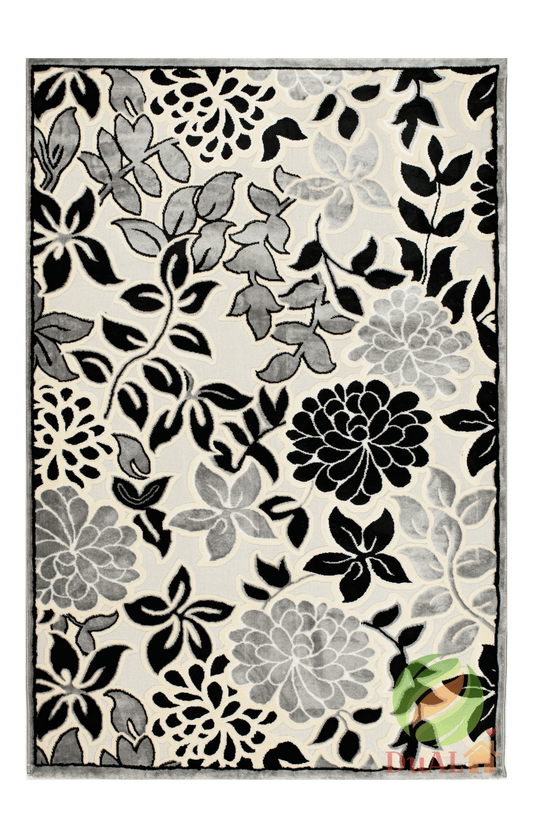 Set Covor Defne Camil Gri, 3 covoare, 200x280 cm - 1 bucata, 60x120 cm - 2 bucati