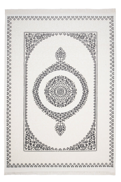 Covor Alye Epsi Bej-Negru, 50x80 cm, Clasic