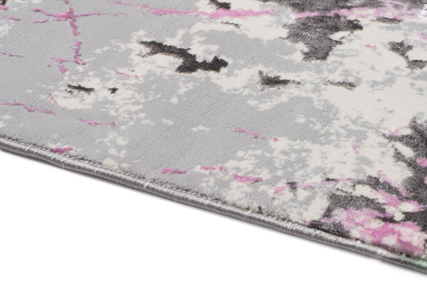 Covor Atlas Zdub Gri-Roz, 60x150 cm, Modern