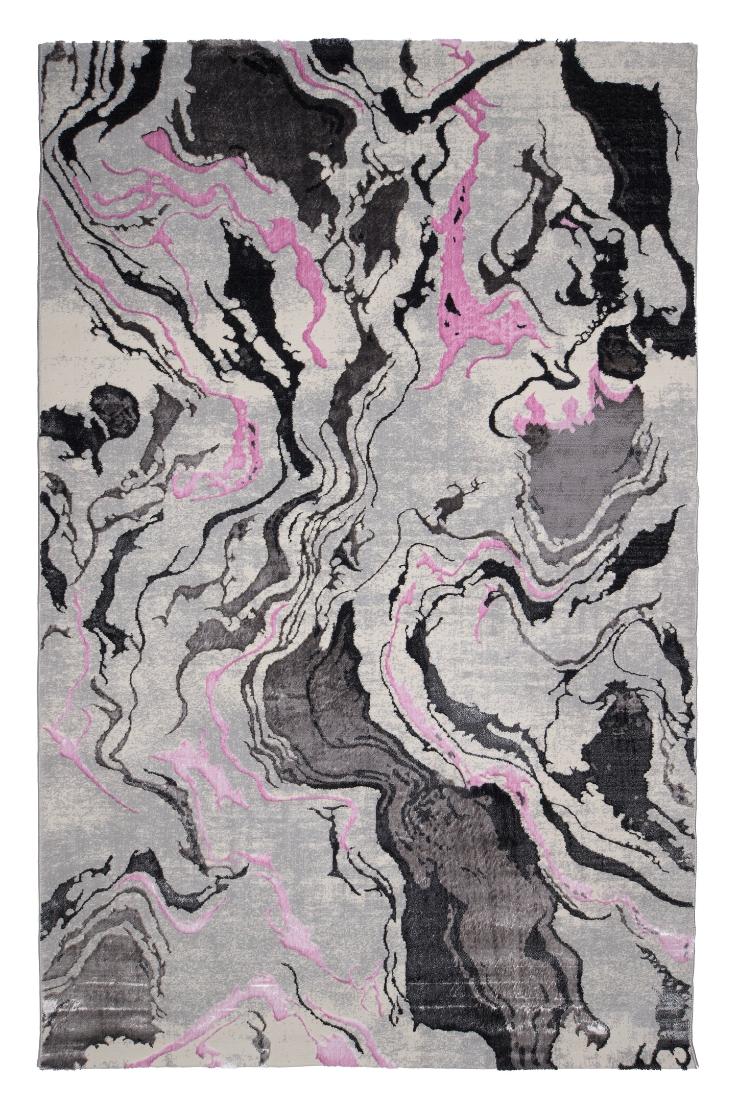 Covor Atlas Kendo Gri-Roz, 200x300 cm, Modern