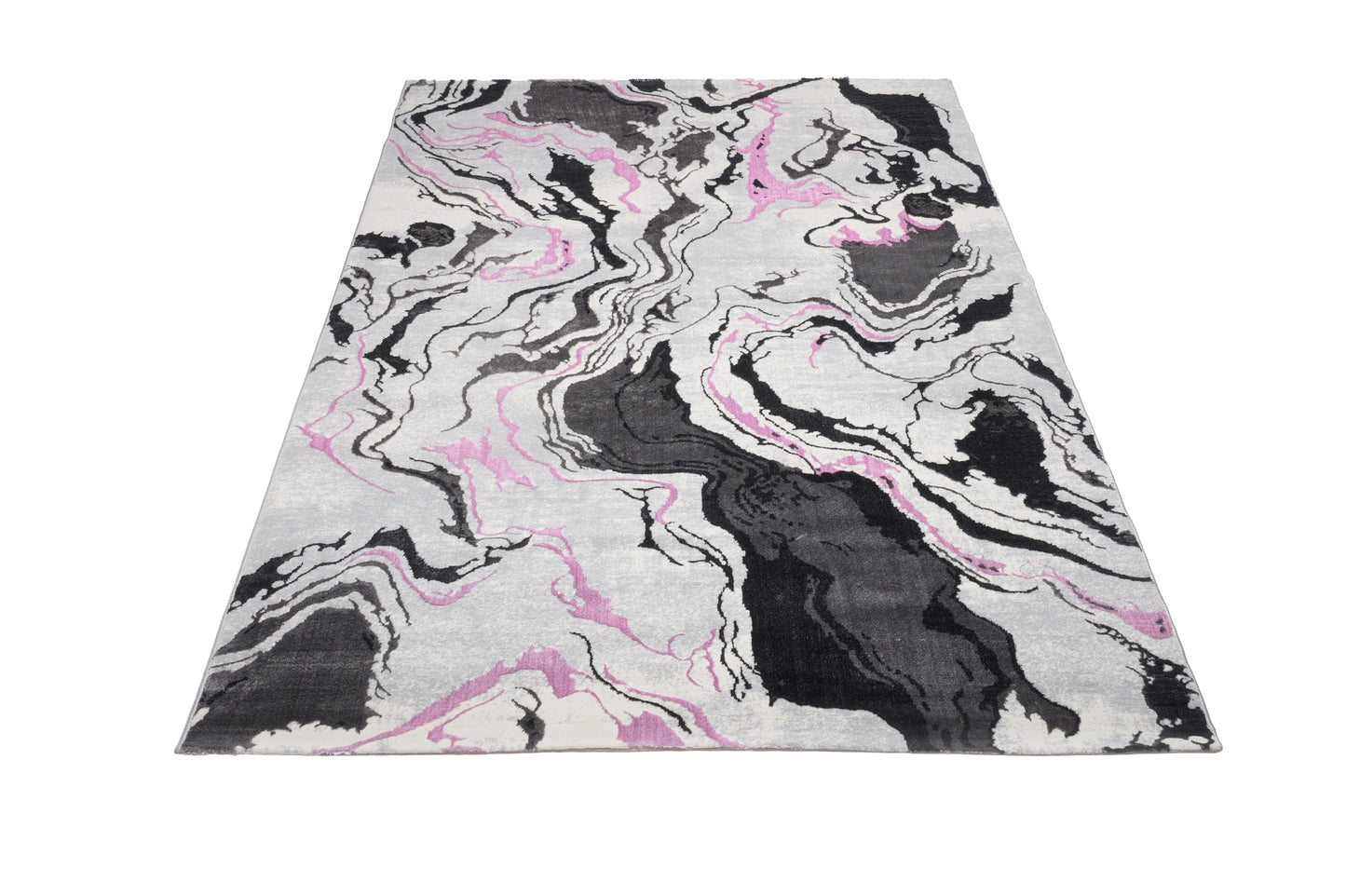 Covor Atlas Kendo Gri-Roz, 200x300 cm, Modern