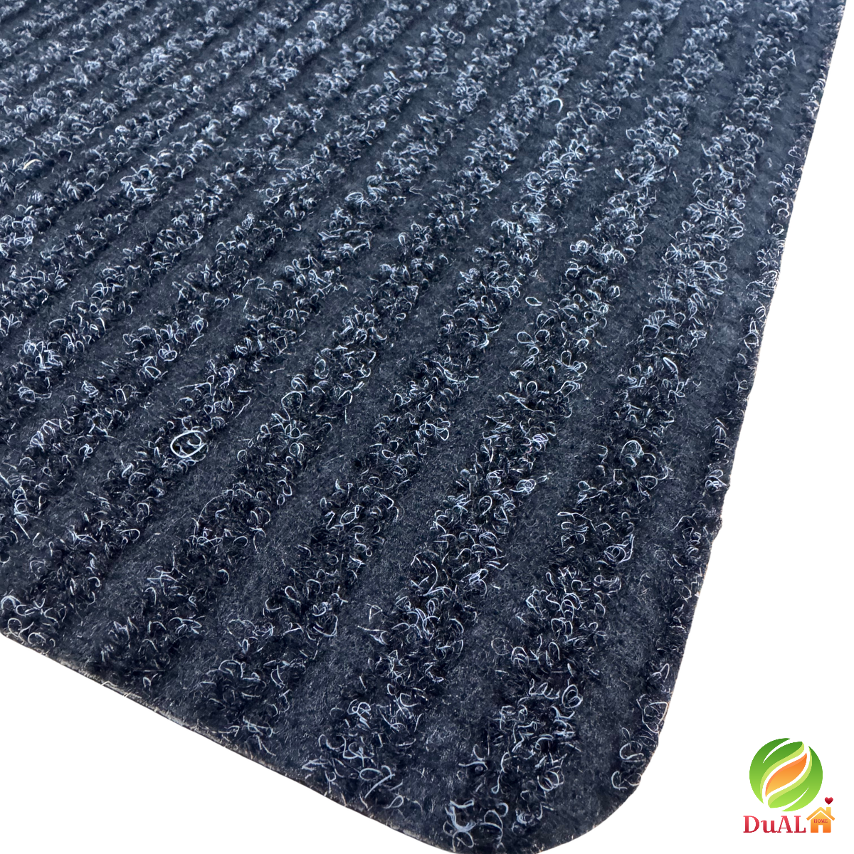 Pres De Intrare Striat Negru, 40x60 cm, Dreptunghi