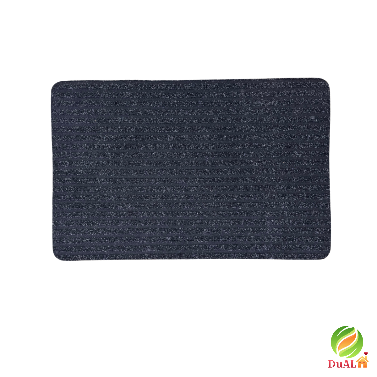 Pres De Intrare Striat Negru, 40x60 cm, Dreptunghi