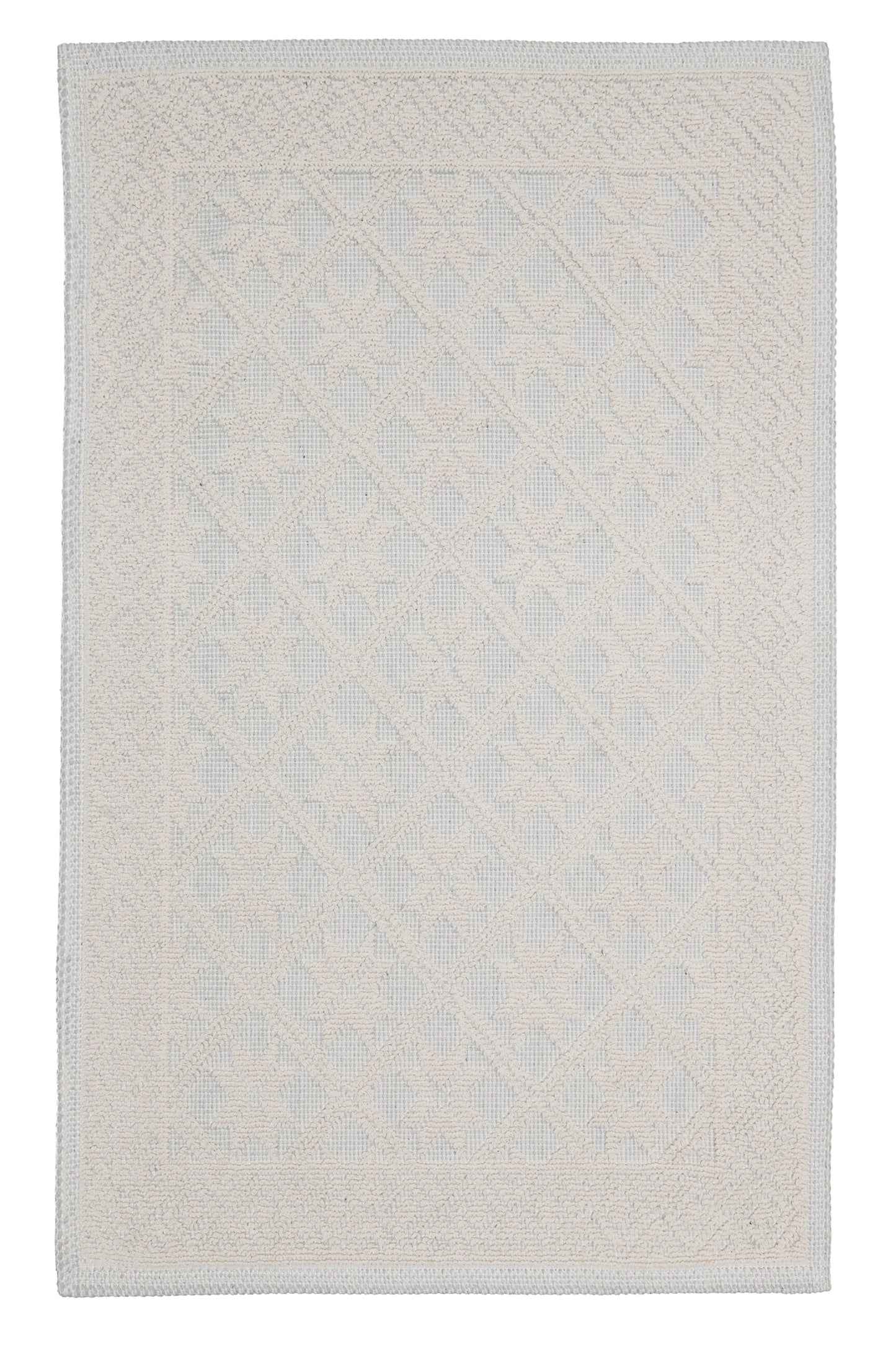 Covor Bumbac Linen Bej, 55x55 cm