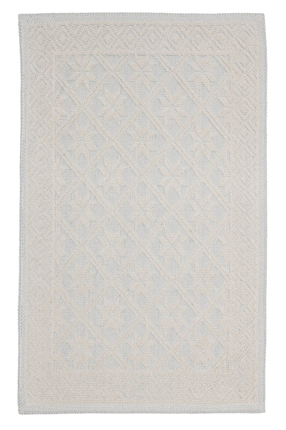 Covor Bumbac Linen Bej, 55x55 cm