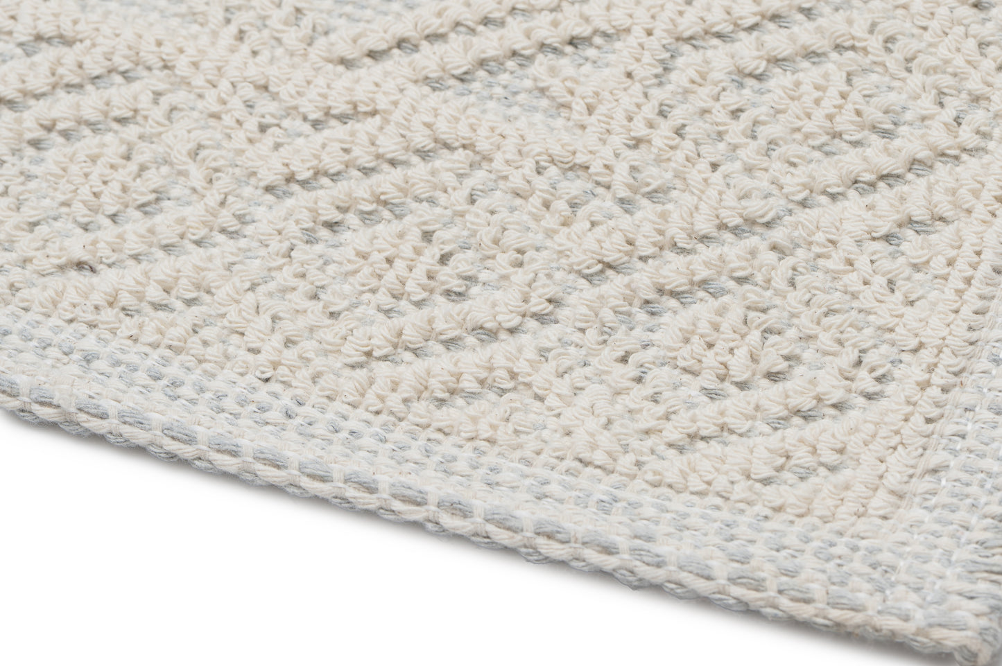 Covor Bumbac Linen Bej, 55x55 cm