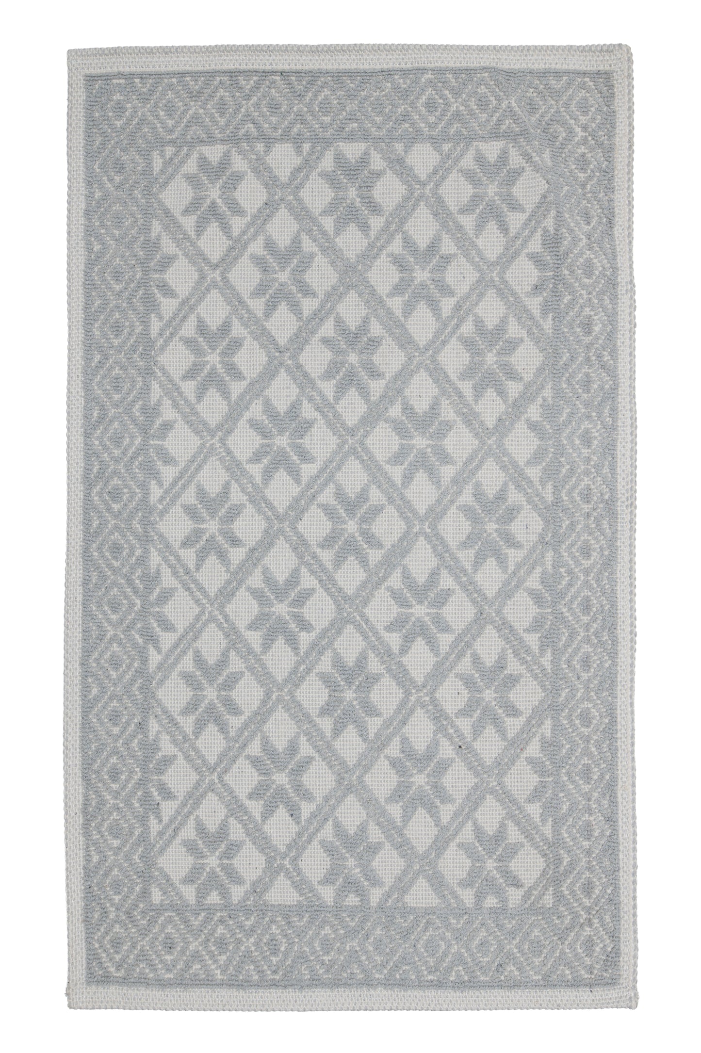 Covor Bumbac Linen Gri, 55x95 cm