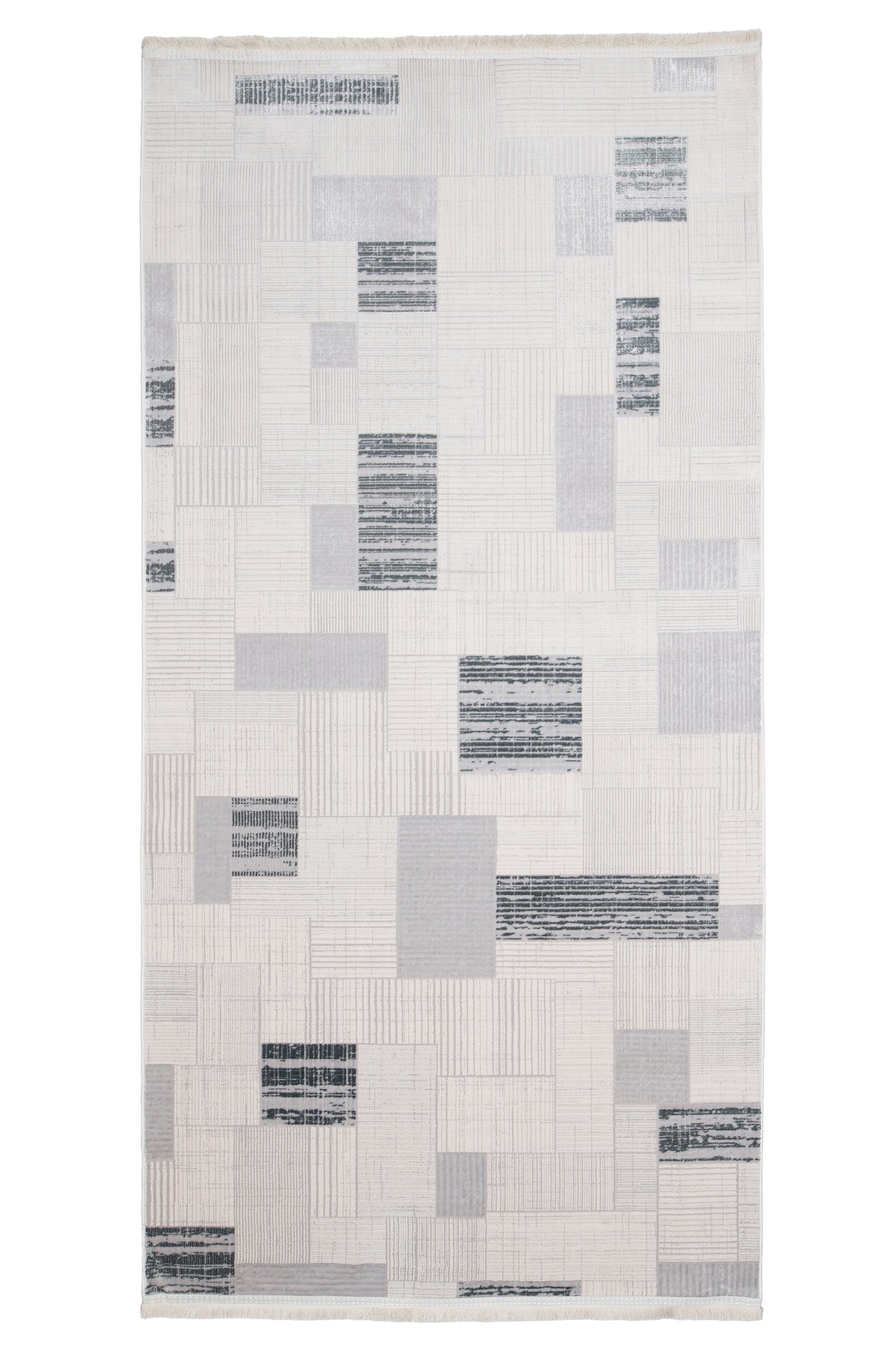 Covor Bumbac Matrico Gri, 55x55 cm