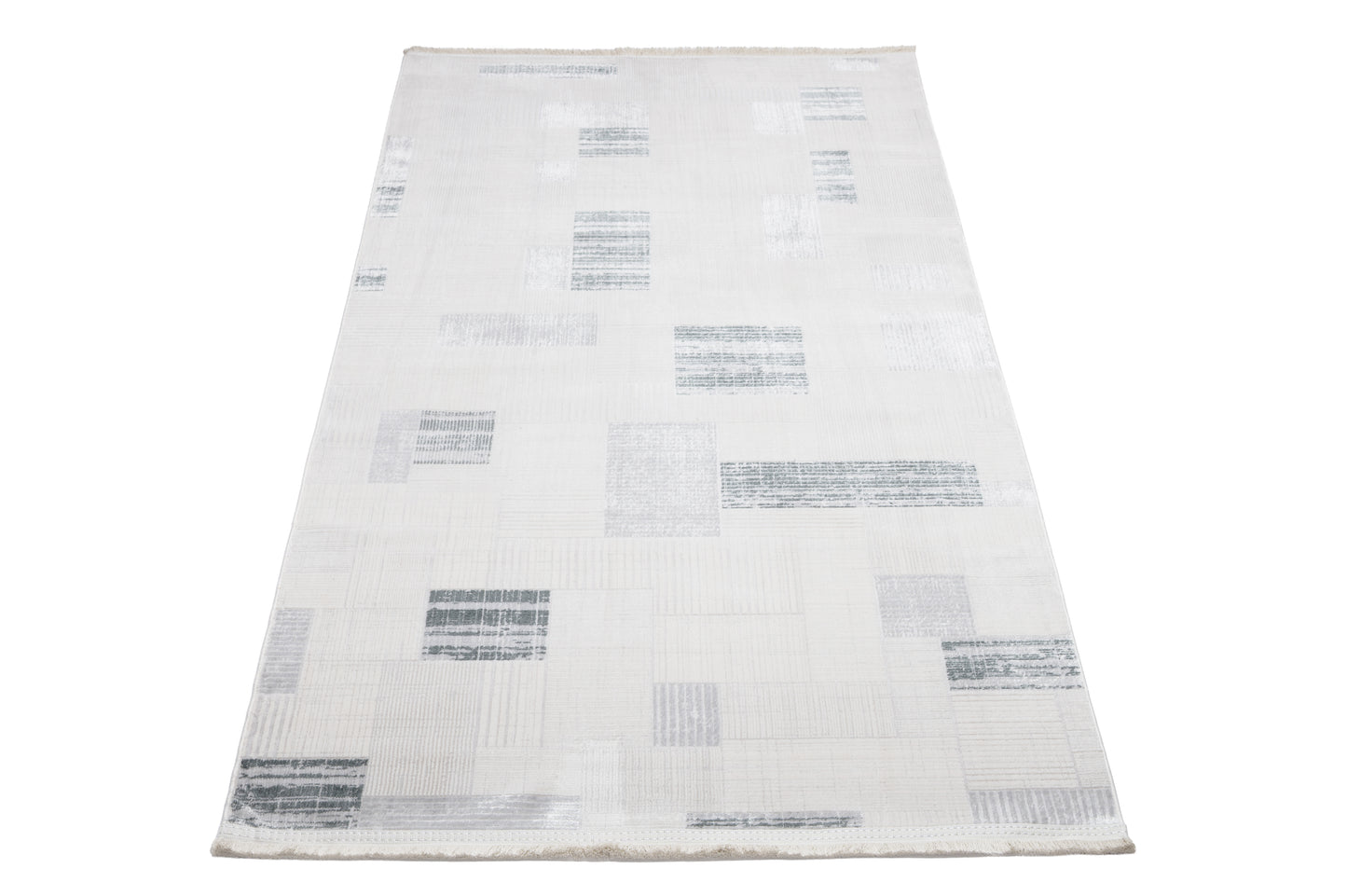 Covor Bumbac Matrico Gri, 55x55 cm