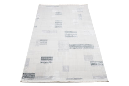 Covor Bumbac Matrico Gri, 55x55 cm
