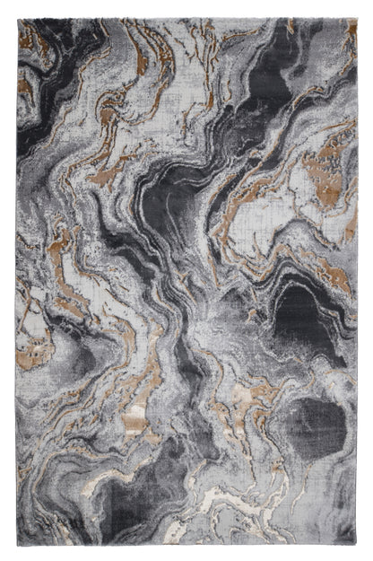Covor Galeria Riva Gri-Auriu, 60x200 cm, Modern