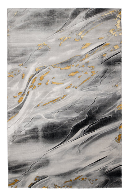 Covor Marc O'Polo Cappadocia Negru-Auriu, 70x100 cm, Modern